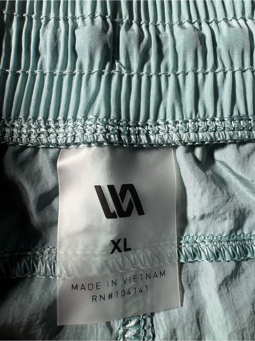 Men's Athletic Shorts in Aqua Green with Elastic Waist